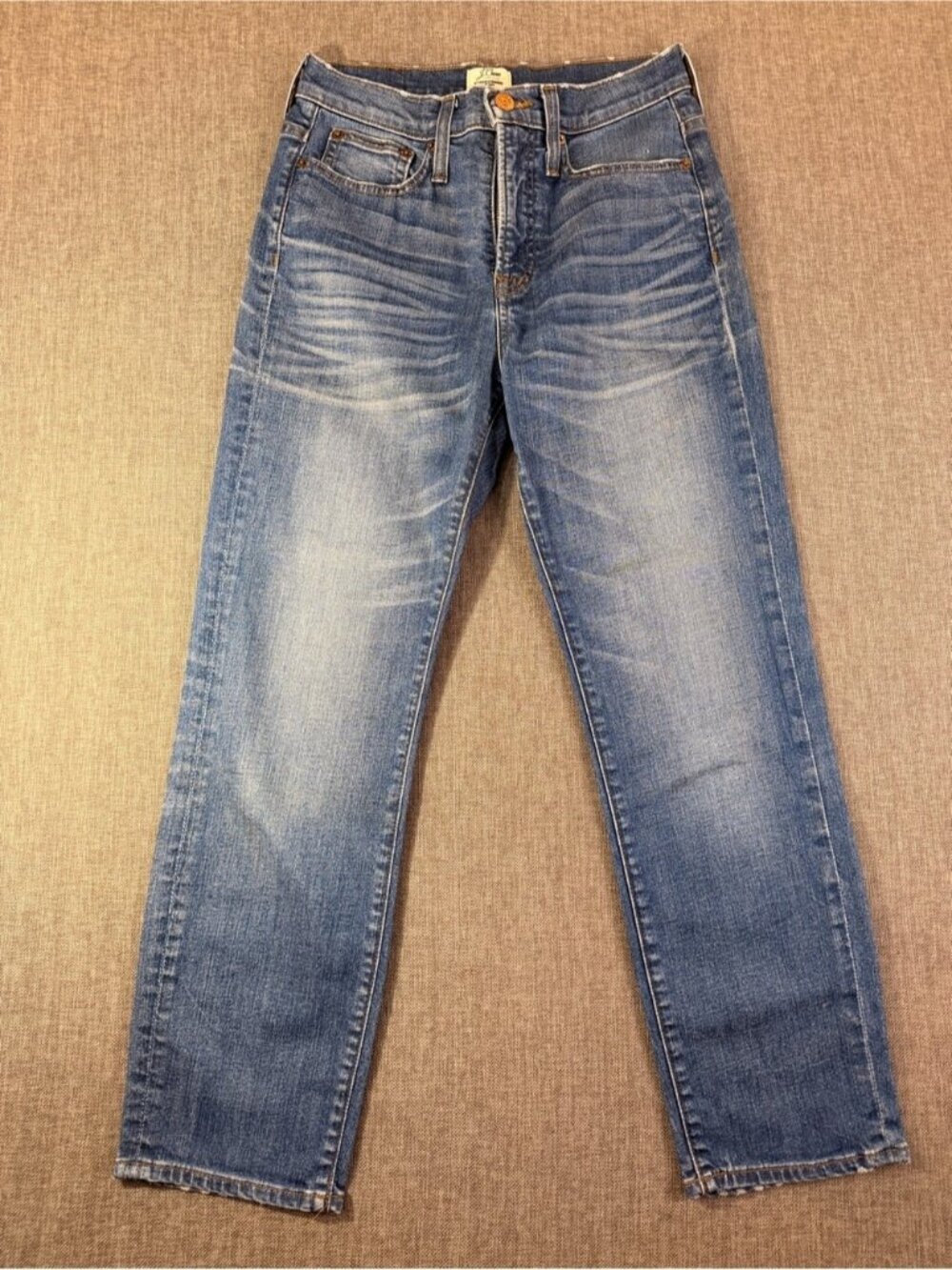 J. Crew Medium Blue Straight-Leg Jeans